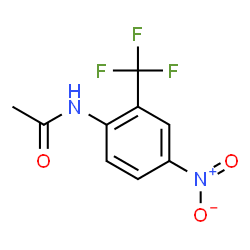 ChemSpider 2D Image | 4'-Nitro-2'-(trifluoromethyl)acetanilide | C9H7F3N2O3