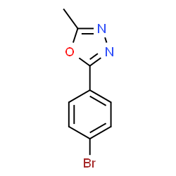 ChemSpider 2D Image | 2-(4-Bromophenyl)-5-methyl-1,3,4-oxadiazole | C9H7BrN2O