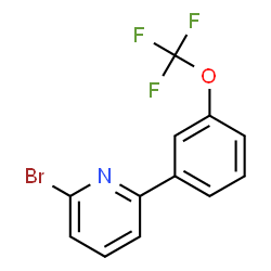 ChemSpider 2D Image | 2-Bromo-6-[3-(trifluoromethoxy)phenyl]pyridine | C12H7BrF3NO
