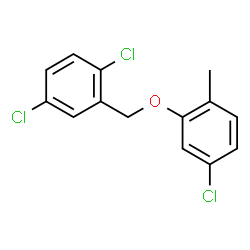 ChemSpider 2D Image | 1,4-Dichloro-2-[(5-chloro-2-methylphenoxy)methyl]benzene | C14H11Cl3O