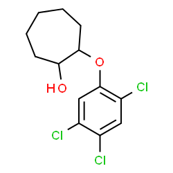 ChemSpider 2D Image | 2-(2,4,5-Trichlorophenoxy)cycloheptanol | C13H15Cl3O2
