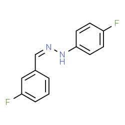 ChemSpider 2D Image | (1Z)-1-(3-Fluorobenzylidene)-2-(4-fluorophenyl)hydrazine | C13H10F2N2