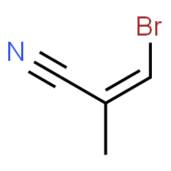 ChemSpider 2D Image | (2Z)-3-Bromo-2-methylacrylonitrile | C4H4BrN
