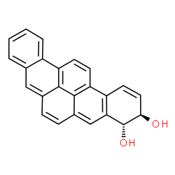 ChemSpider 2D Image | (3R,4R)-3,4-Dihydrobenzo[rst]pentaphene-3,4-diol | C24H16O2