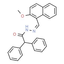 ChemSpider 2D Image | N'-[(Z)-(2-Methoxy-1-naphthyl)methylene]-2,2-diphenylacetohydrazide | C26H22N2O2