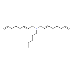 ChemSpider 2D Image | (2E)-N-[(2E)-2,7-Octadien-1-yl]-N-pentyl-2,7-octadien-1-amine | C21H37N