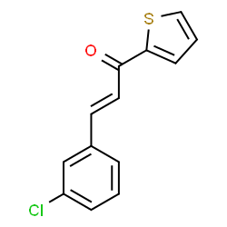 ChemSpider 2D Image | (E)-3-(3-chlorophenyl)-1-(2-thienyl)-2-propen-1-one | C13H9ClOS