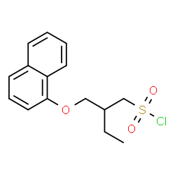 ChemSpider 2D Image | 2-[(1-Naphthyloxy)methyl]-1-butanesulfonyl chloride | C15H17ClO3S