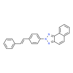 ChemSpider 2D Image | 2-(4-Styrylphenyl)-2H-naphtho[1,2-d][1,2,3]triazole | C24H17N3