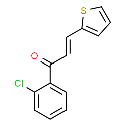 ChemSpider 2D Image | (2E)-1-(2-Chlorophenyl)-3-(2-thienyl)-2-propen-1-one | C13H9ClOS