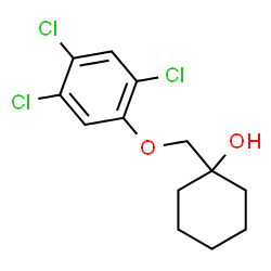 ChemSpider 2D Image | 1-[(2,4,5-Trichlorophenoxy)methyl]cyclohexanol | C13H15Cl3O2