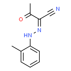 ChemSpider 2D Image | (2Z)-2-[(2-Methylphenyl)hydrazono]-3-oxobutanenitrile | C11H11N3O