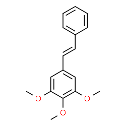 ChemSpider 2D Image | 1,2,3-Trimethoxy-5-[(E)-2-phenylvinyl]benzene | C17H18O3