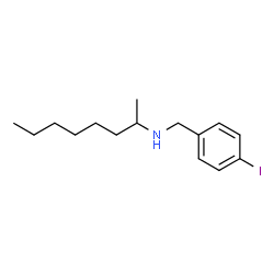 ChemSpider 2D Image | N-(4-Iodobenzyl)-2-octanamine | C15H24IN