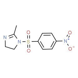 ChemSpider 2D Image | 2-Imidazoline, 2-methyl-1-(4-nitrophenylsulfonyl)- | C10H11N3O4S