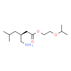 ChemSpider 2D Image | 2-Isopropoxyethyl (3S)-3-(aminomethyl)-5-methylhexanoate | C13H27NO3