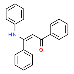 ChemSpider 2D Image | (2E)-3-Anilino-1,3-diphenyl-2-propen-1-one | C21H17NO