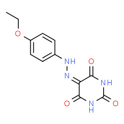 ChemSpider 2D Image | 5-[(4-Ethoxyphenyl)hydrazono]-2,4,6(1H,3H,5H)-pyrimidinetrione | C12H12N4O4