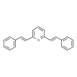 ChemSpider 2D Image | 2,6-Bis[(E)-2-phenylvinyl]pyridine | C21H17N