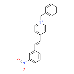 ChemSpider 2D Image | 1-Benzyl-4-[(E)-2-(3-nitrophenyl)vinyl]pyridinium | C20H17N2O2