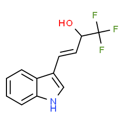 ChemSpider 2D Image | (3E)-1,1,1-Trifluoro-4-(1H-indol-3-yl)-3-buten-2-ol | C12H10F3NO