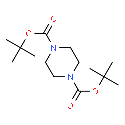 ChemSpider 2D Image | di-tert-butyl piperazine-1,4-dicarboxylate | C14H26N2O4