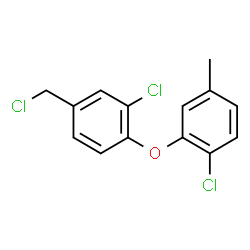 ChemSpider 2D Image | 1-Chloro-2-[2-chloro-4-(chloromethyl)phenoxy]-4-methylbenzene | C14H11Cl3O