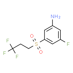 ChemSpider 2D Image | 3-Fluoro-5-[(3,3,3-trifluoropropyl)sulfonyl]aniline | C9H9F4NO2S