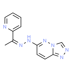 ChemSpider 2D Image | 6-{(2Z)-2-[1-(2-Pyridinyl)ethylidene]hydrazino}[1,2,4]triazolo[4,3-b]pyridazine | C12H11N7