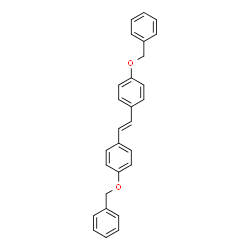 ChemSpider 2D Image | 1,1'-[(E)-1,2-Ethenediyl]bis[4-(benzyloxy)benzene] | C28H24O2