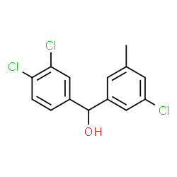 ChemSpider 2D Image | (3-Chloro-5-methylphenyl)(3,4-dichlorophenyl)methanol | C14H11Cl3O