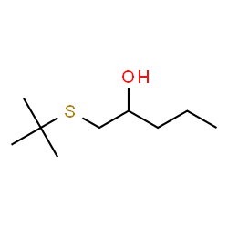 ChemSpider 2D Image | 2-Pentanol, 1-t-butylthio- | C9H20OS