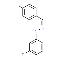 ChemSpider 2D Image | (1Z)-1-(4-Fluorobenzylidene)-2-(3-fluorophenyl)hydrazine | C13H10F2N2
