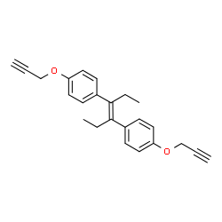 ChemSpider 2D Image | alpha,alpha'-Diethyl-4,4'-bis(2-propynyloxy)stilbene | C24H24O2