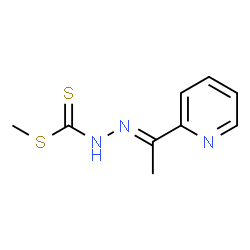 ChemSpider 2D Image | Methyl (2E)-2-[1-(2-pyridinyl)ethylidene]hydrazinecarbodithioate | C9H11N3S2