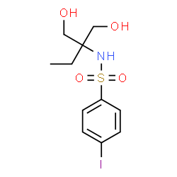 ChemSpider 2D Image | N-[1-Hydroxy-2-(hydroxymethyl)-2-butanyl]-4-iodobenzenesulfonamide | C11H16INO4S