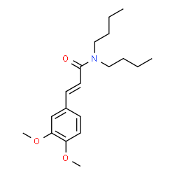 ChemSpider 2D Image | (2E)-N,N-Dibutyl-3-(3,4-dimethoxyphenyl)acrylamide | C19H29NO3