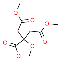 ChemSpider 2D Image | Dimethyl 2,2'-(5-oxo-1,3-dioxolane-4,4-diyl)diacetate | C9H12O7