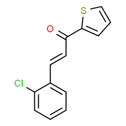 ChemSpider 2D Image | (2E)-3-(2-Chlorophenyl)-1-(2-thienyl)-2-propen-1-one | C13H9ClOS