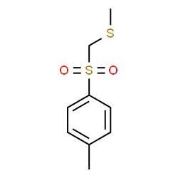 ChemSpider 2D Image | Methylthiomethyl p-Tolyl Sulfone | C9H12O2S2