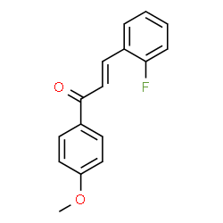 ChemSpider 2D Image | (2E)-3-(2-Fluorophenyl)-1-(4-methoxyphenyl)-2-propen-1-one | C16H13FO2