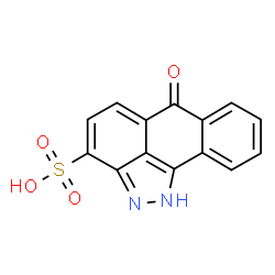 ChemSpider 2D Image | 6-Oxo-1,6-dihydrodibenzo[cd,g]indazole-3-sulfonic acid | C14H8N2O4S