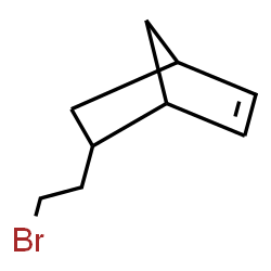 ChemSpider 2D Image | 5-(2-Bromoethyl)bicyclo[2.2.1]hept-2-ene | C9H13Br