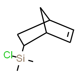 ChemSpider 2D Image | Bicyclo[2.2.1]hept-5-en-2-yl(chloro)dimethylsilane | C9H15ClSi