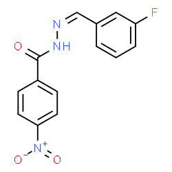 ChemSpider 2D Image | N'-[(Z)-(3-Fluorophenyl)methylene]-4-nitrobenzohydrazide | C14H10FN3O3
