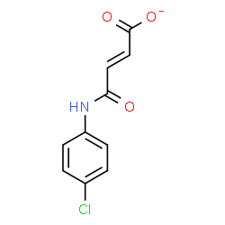 ChemSpider 2D Image | (2E)-4-[(4-Chlorophenyl)amino]-4-oxo-2-butenoate | C10H7ClNO3