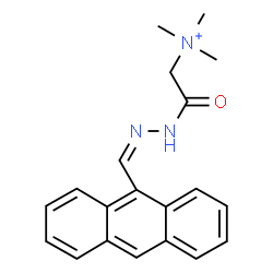 ChemSpider 2D Image | 2-[(2Z)-2-(9-Anthrylmethylene)hydrazino]-N,N,N-trimethyl-2-oxoethanaminium | C20H22N3O