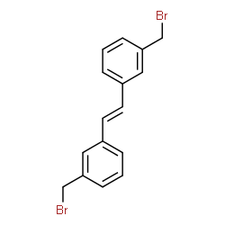 ChemSpider 2D Image | 1,1'-[(E)-1,2-Ethenediyl]bis[3-(bromomethyl)benzene] | C16H14Br2