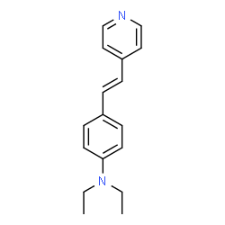 ChemSpider 2D Image | N,N-Diethyl-4-[(E)-2-(4-pyridinyl)vinyl]aniline | C17H20N2
