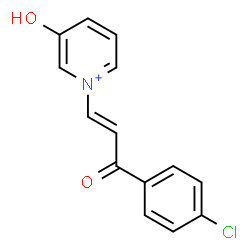 ChemSpider 2D Image | 1-[(1E)-3-(4-Chlorophenyl)-3-oxo-1-propen-1-yl]-3-hydroxypyridinium | C14H11ClNO2